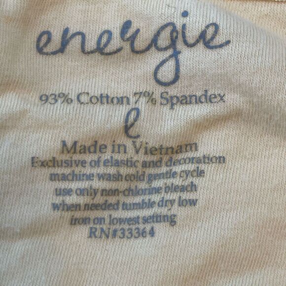 Energie Camisole Tank Top Buttery Yellow Knit Lace Trim Shelf Bra Spaghetti Stra - Picture 6 of 6